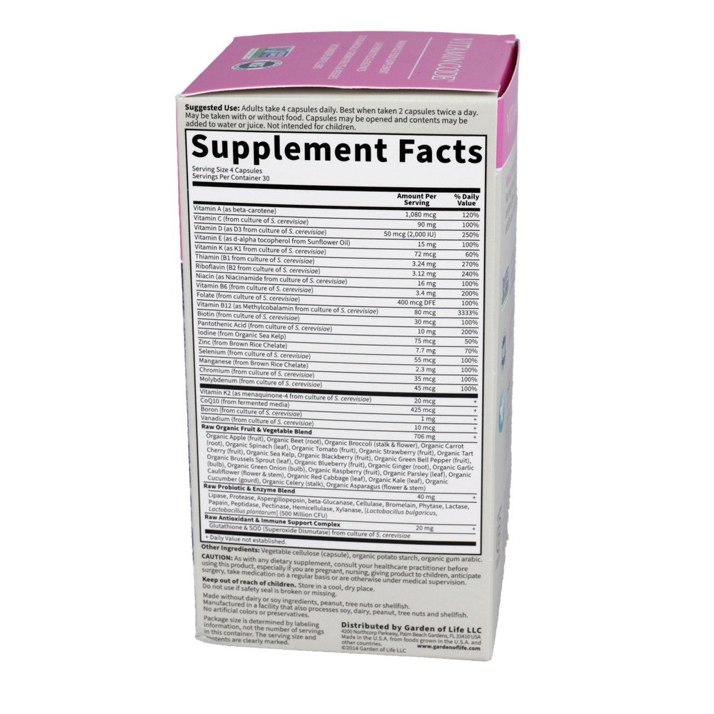 Vitamin Code 50 and Wiser Womens Multi
