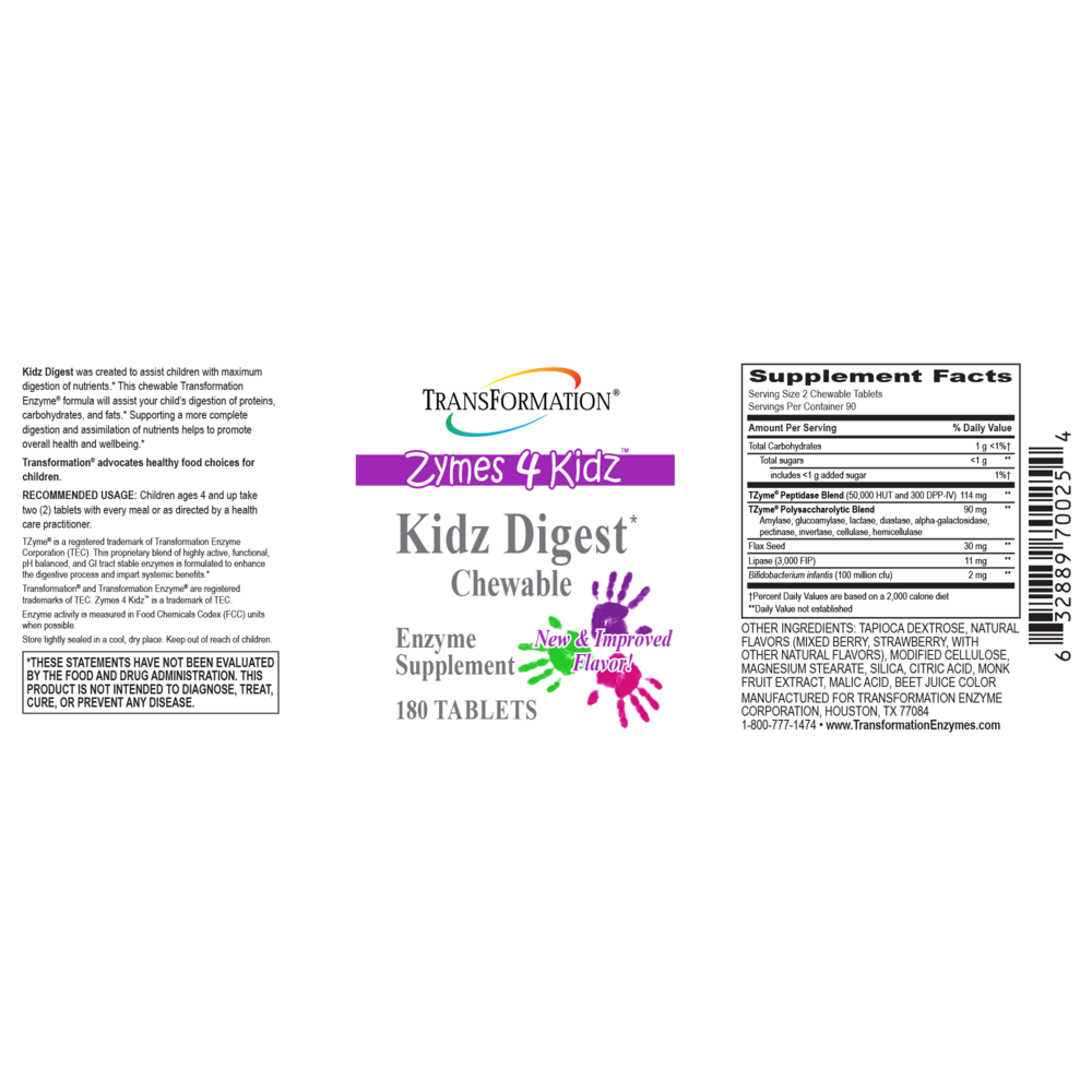 Kidz Digest Chewable