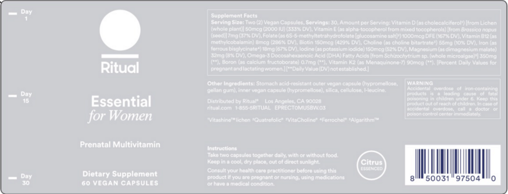 Essential for Women Prenatal Multivitamin Citrus