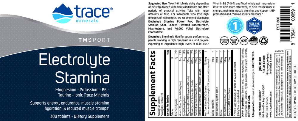 Electrolyte Stamina Tablets