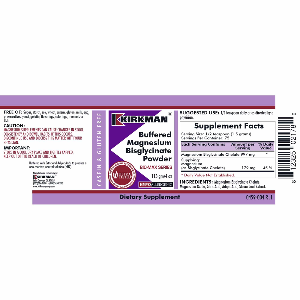 Buffered Magnesium Glycinate® Powder - Bio-Max Series