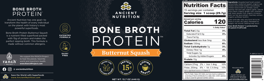 Bone Broth Protein - Butternut Squash