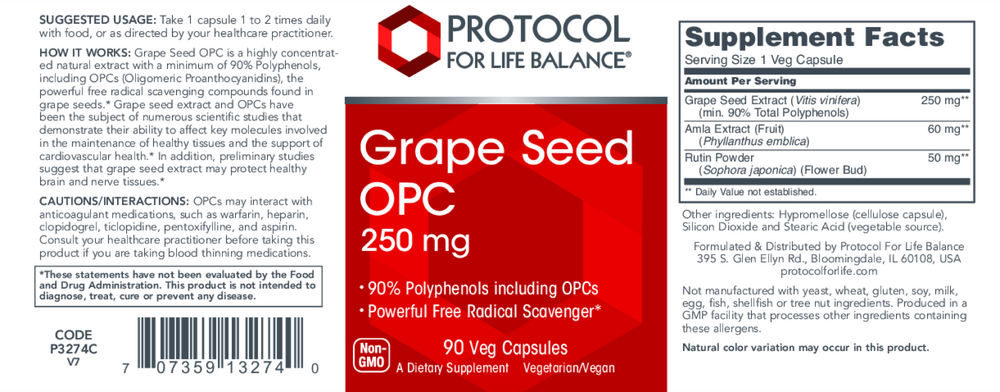 Grape Seed OPC 250mg