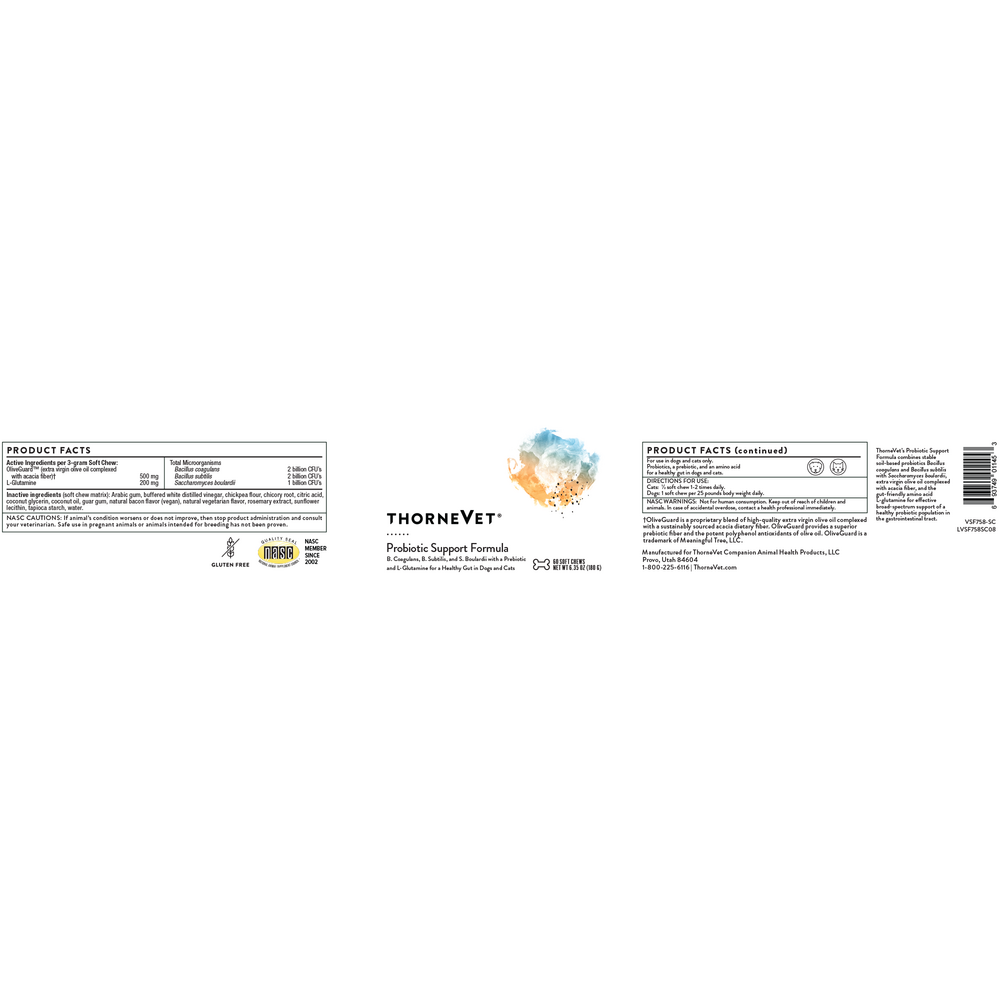 Probiotic Support Formula (formerly Bacillus CoagulansVET)