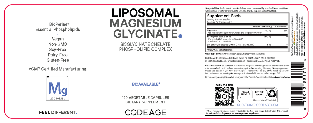 Liposomal Magnesium Glycinate