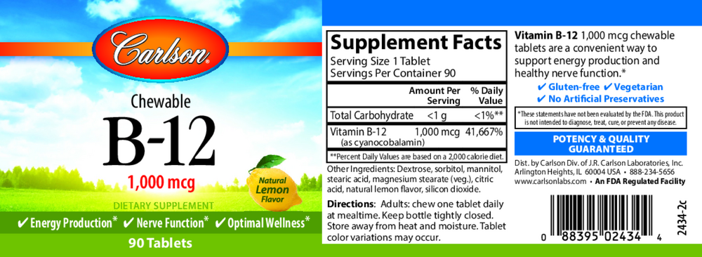 B-12 1000mcg