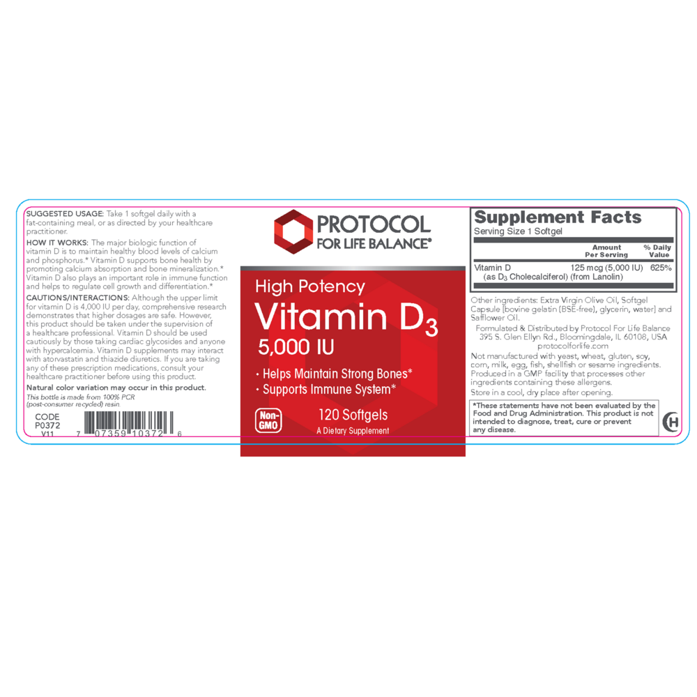 Vitamin D3 5,000IU