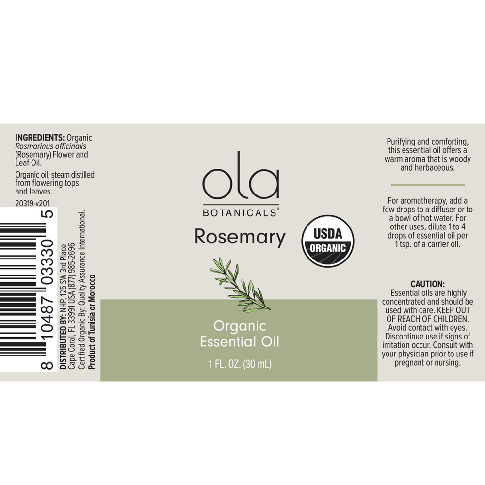Ola Botanicals® Organic Rosemary Essential Oil