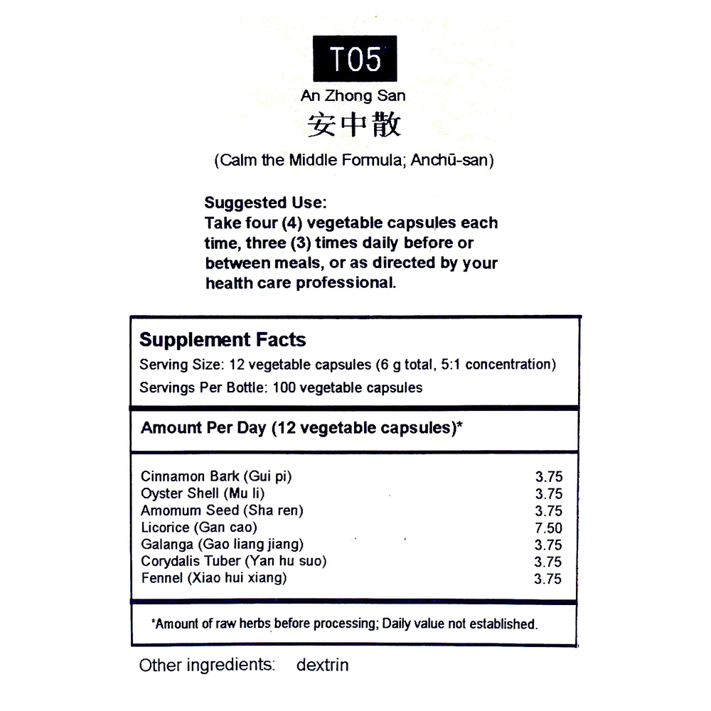 Calm the Middle Formula (T05)