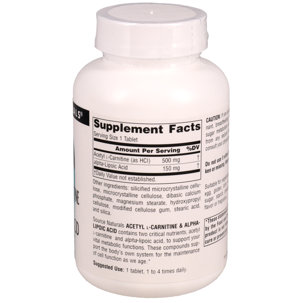 Acetyl L-Carnitine & Alpha-Lipoic Acid