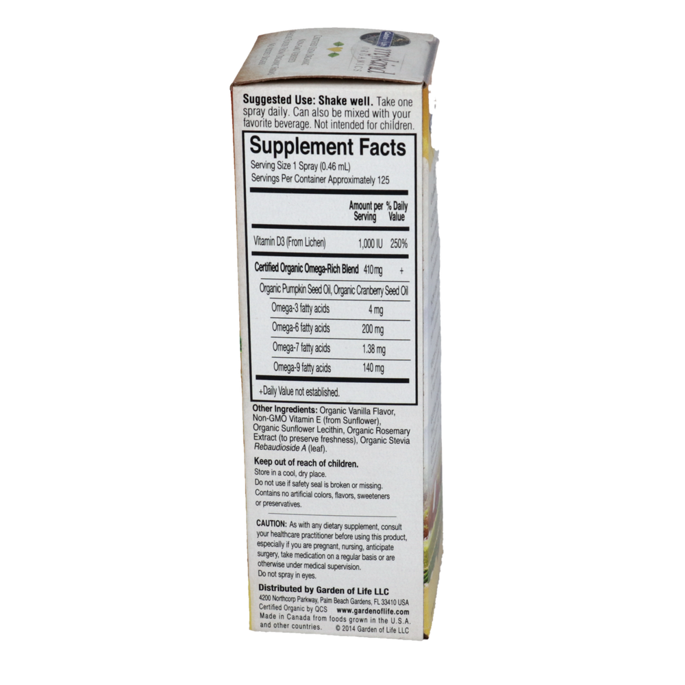 Mykind Organics Vegan D3 Spray