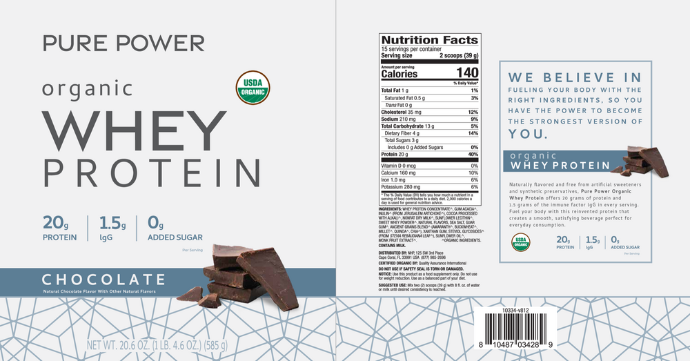 Organic Whey Protein - Chocolate
