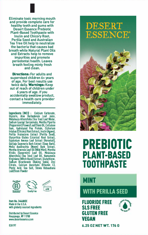 Prebiotic Plant Based Toothpaste-Mint