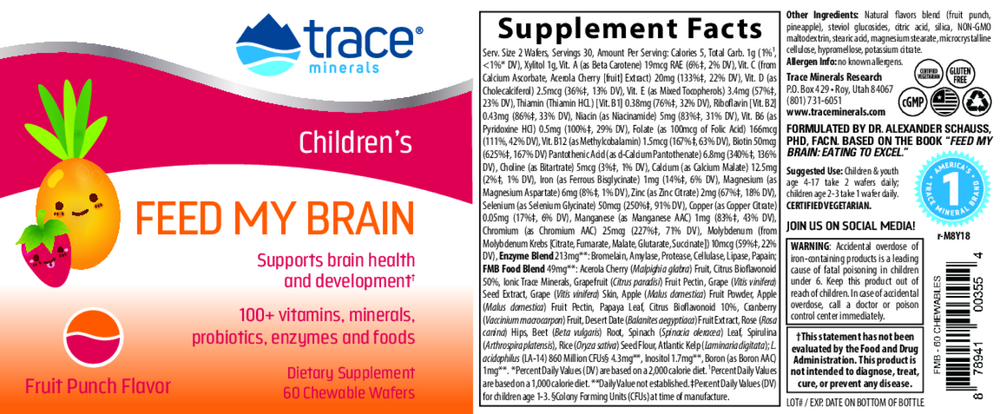 Feed My Brain - For Children Wafers