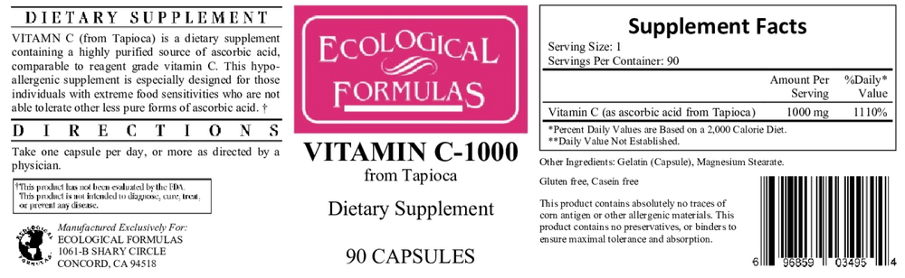Vitamin C-1000 (from tapioca)