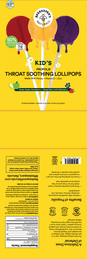 Kid's Propolis Soothing Lollipops