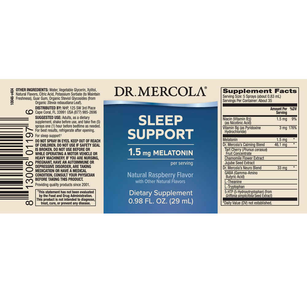 Melatonin Sleep Support Spray