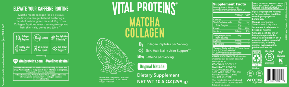 Collagen Peptides Matcha