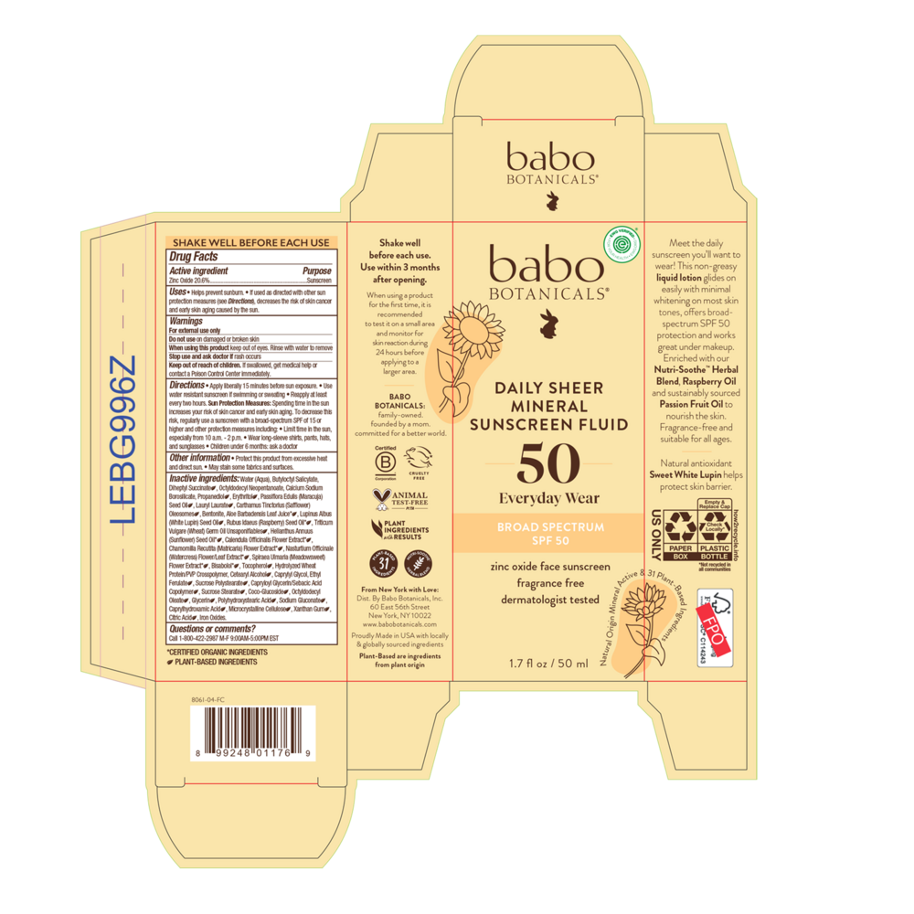 Daily Sheer Mineral Sunscreen Fluid SPF50