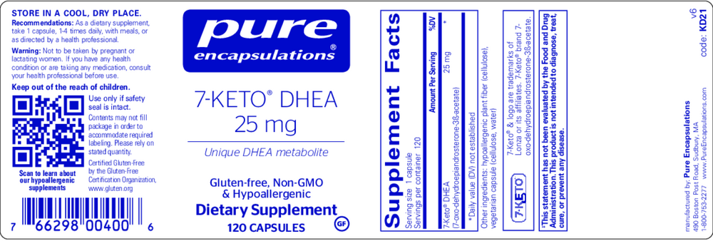 7-Keto DHEA 25mg