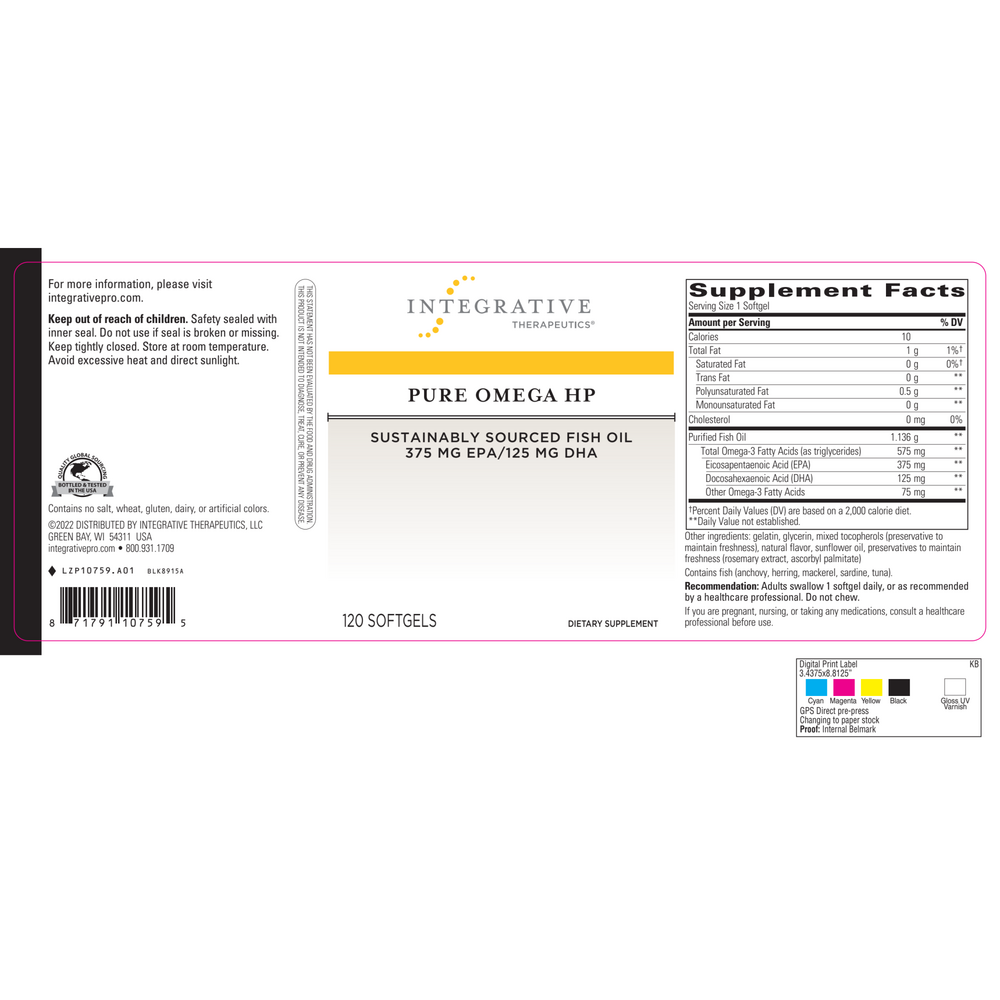 Pure Omega HP Softgels