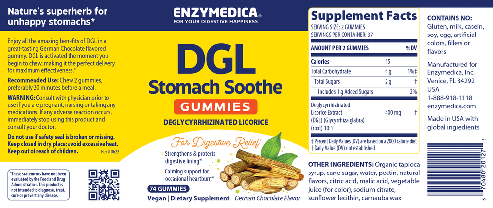DGL Stomach Soothe Gummies