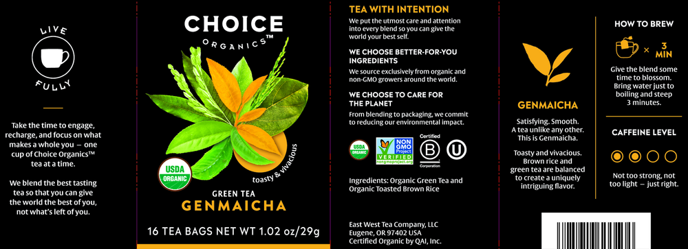 Genmaicha Green Tea with Rice Organic