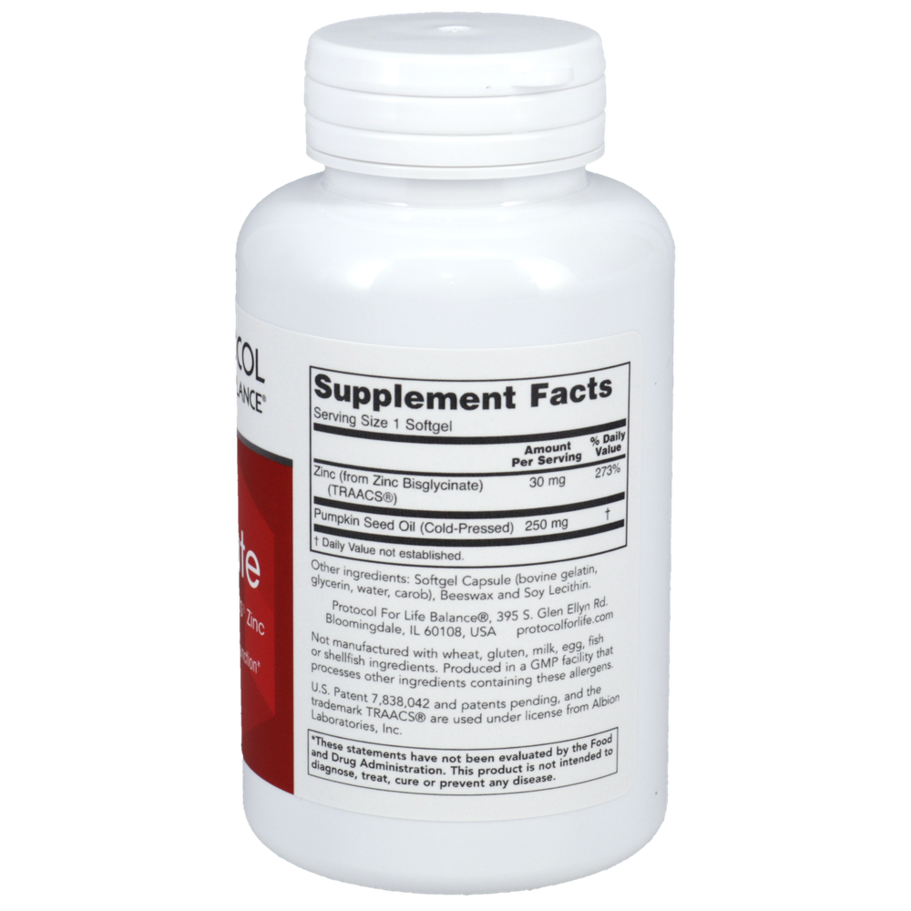 Zinc Glycinate 30mg Albion TRACCS Zinc