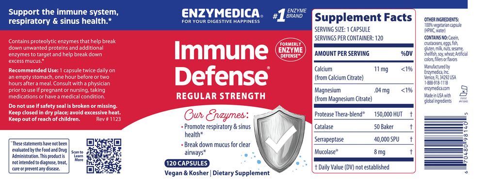 Immune Defense® Regular Strength (formerly Enzyme Defense)
