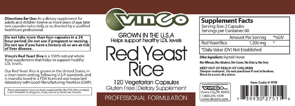 Red Yeast Rice (Rx)