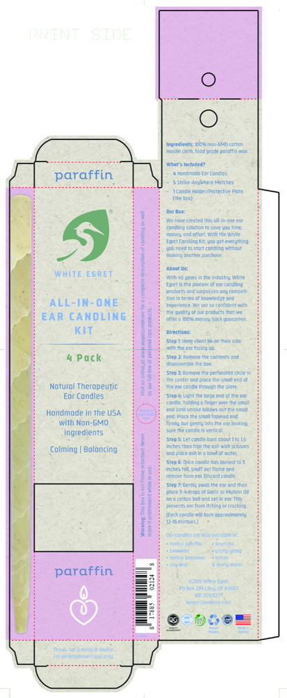 Ear Candle Paraffin 1/2" 4 pack