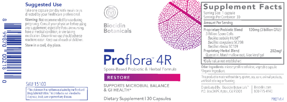 Proflora4R Restorative Probiotic Combination