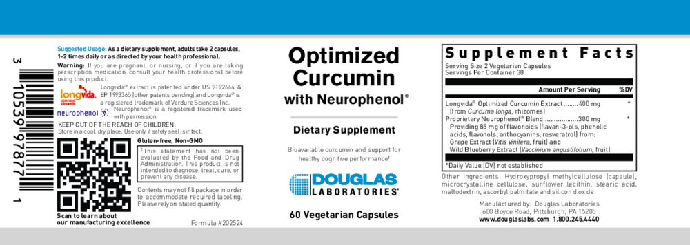 Optimized Curcumin w/Neurophenol