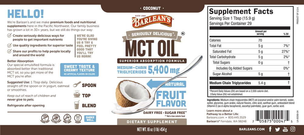 Seriously Delicious MCT Coconut
