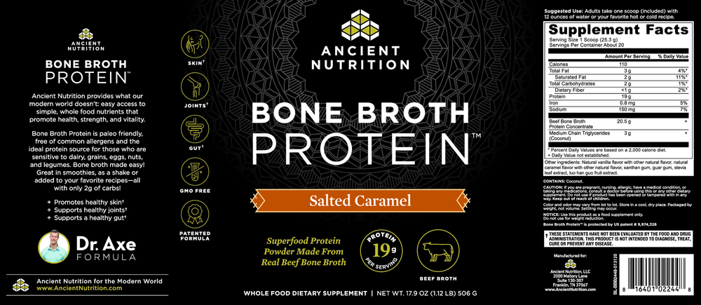 Bone Broth Protein Beef Salted Caramel