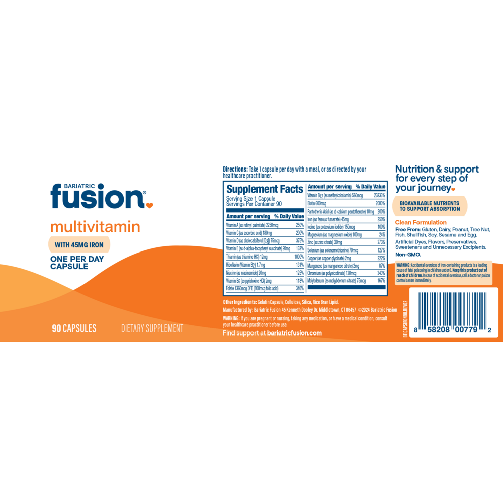 One Per Day Bariatric Multivitamin With Iron