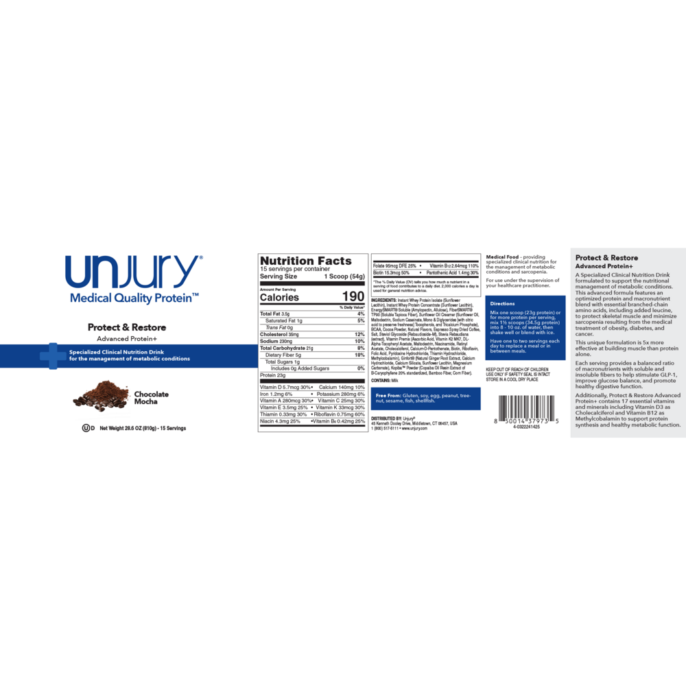 Protect & Restore Advanced Protein +, Chocolate Mocha