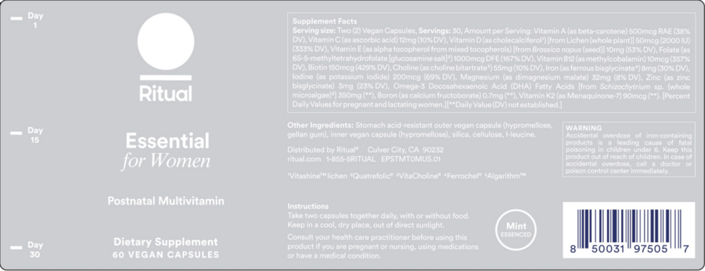 Essential for Women Postnatal Multivitamin