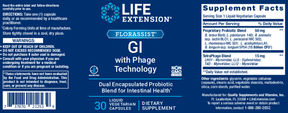 FLORASSIST GI with Phage Technology