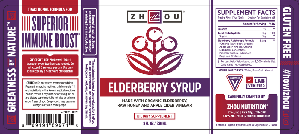 Elderberry Syrup Organic