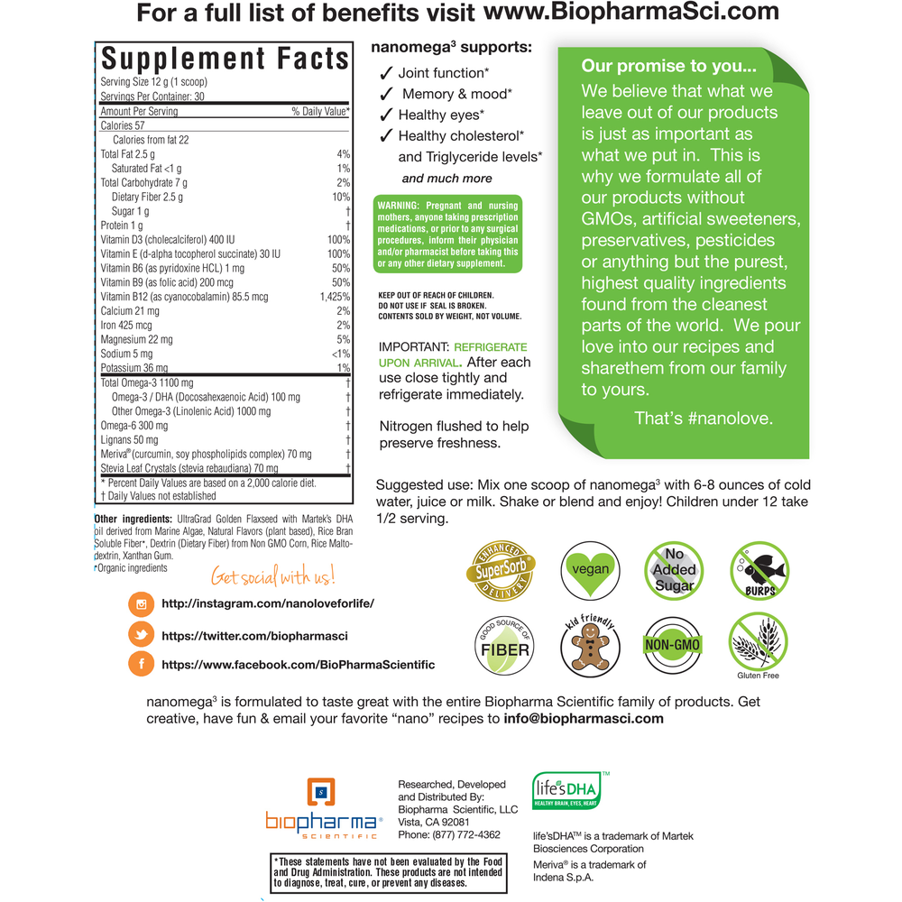 NanOmega3 Pineapple Orange