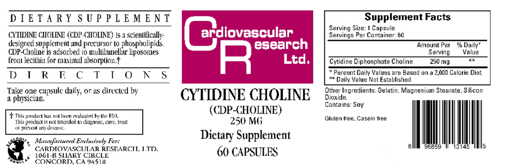 Cytidine Choline/CDP 250mg