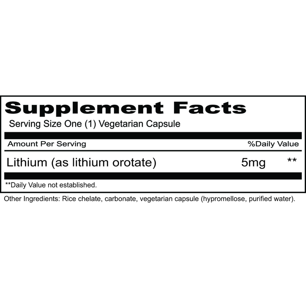 Lithium Organic/Priority 5mg