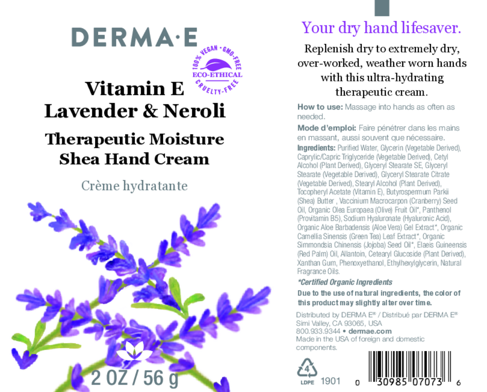 Vitamin E Lavender & Neroli Hand Cream