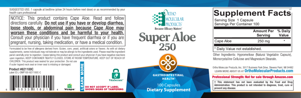 Super Aloe 250 (California Only)