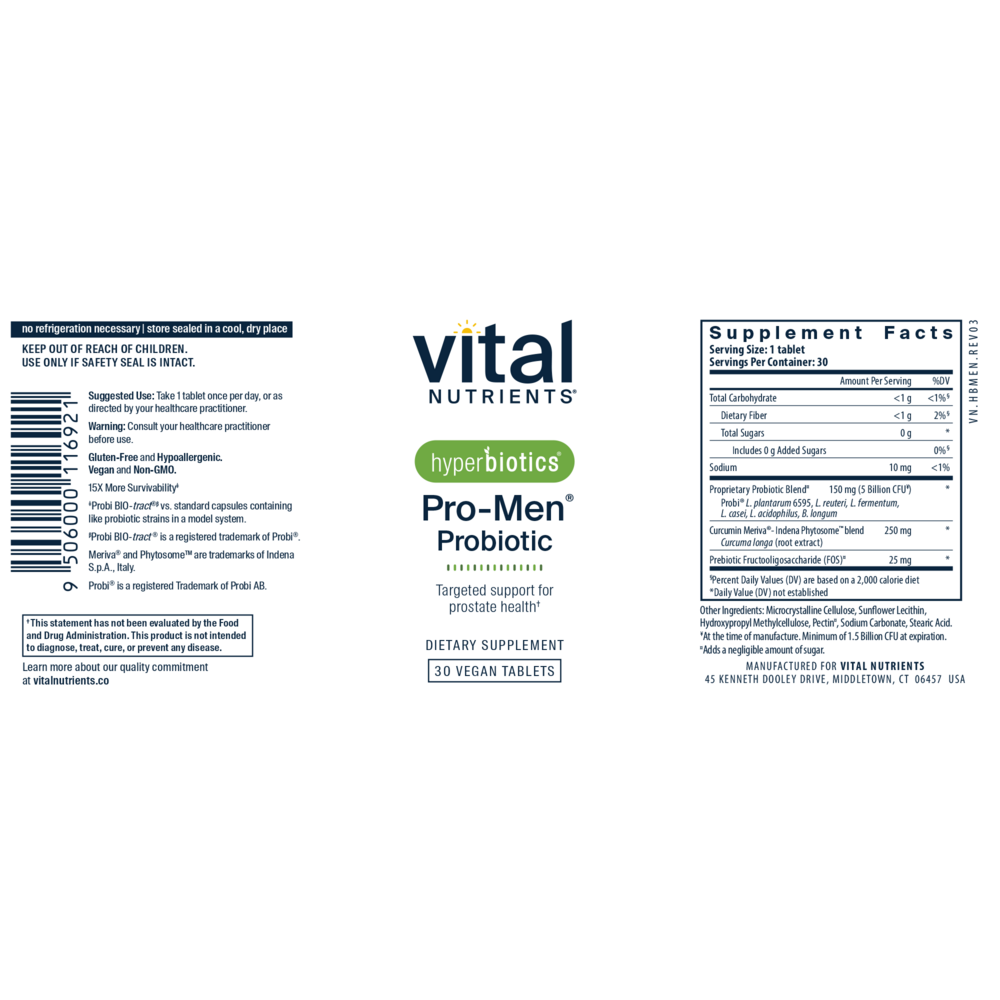 Hyperbiotics Pro-Men Probiotic