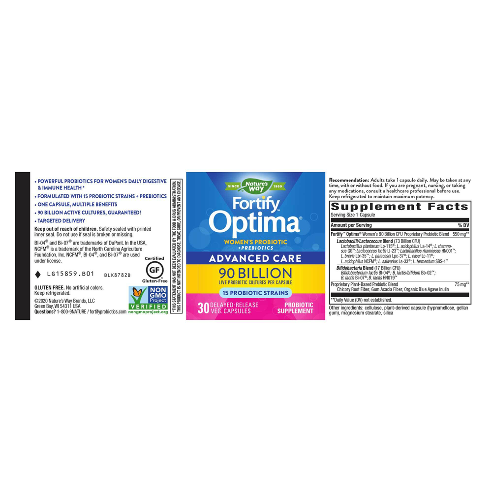 Fortify™ Optima® Women’s 90 Billion Probiotic + Prebiotic