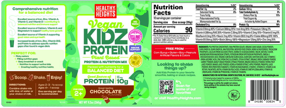 KidzProtein Vegan Nutrition Shake Mix by