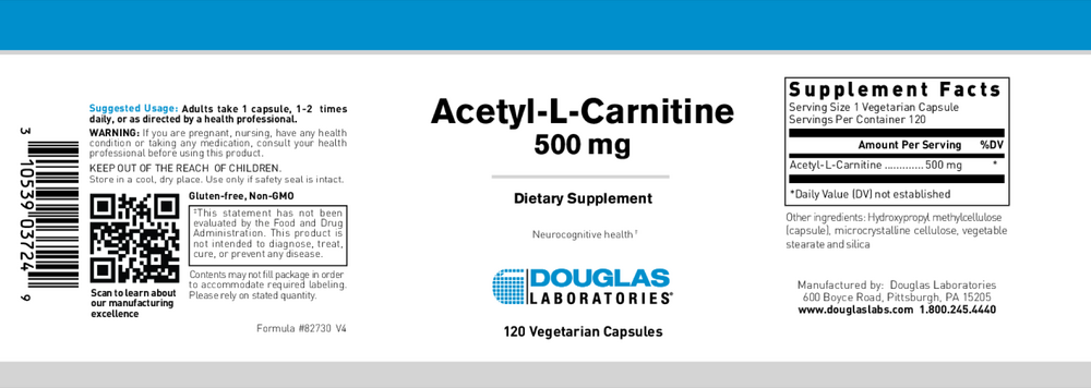 Acetyl L-Carnitine 500mg