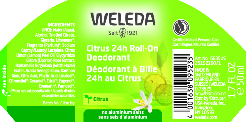 Citrus 24h Roll-On Deodorant